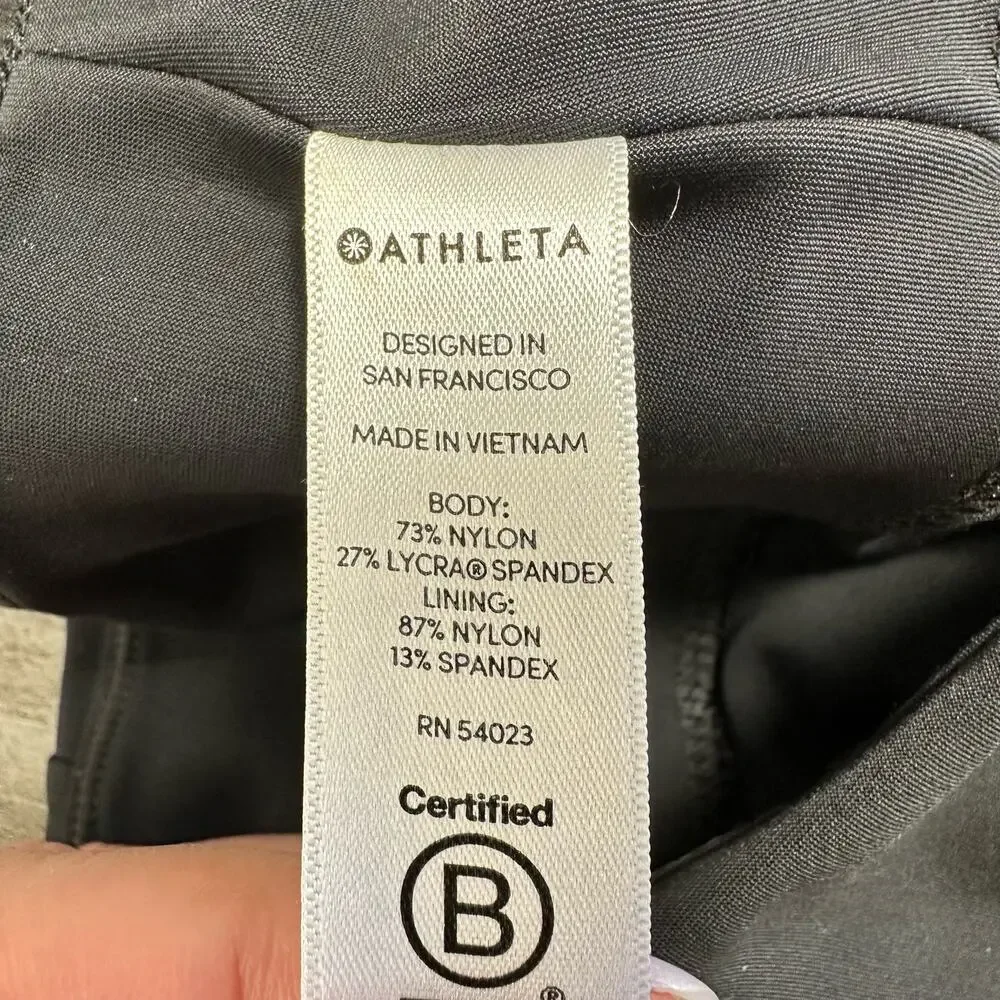 Athleta Stellar Crop Pant Black Size Small Athletic